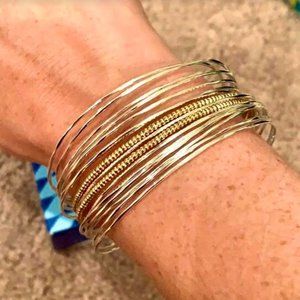 Rhett Cuff Mixed Metal Bracelet
